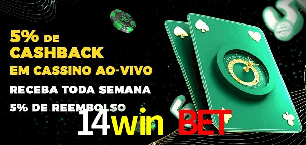 Promoções do cassino ao Vivo 14win bet